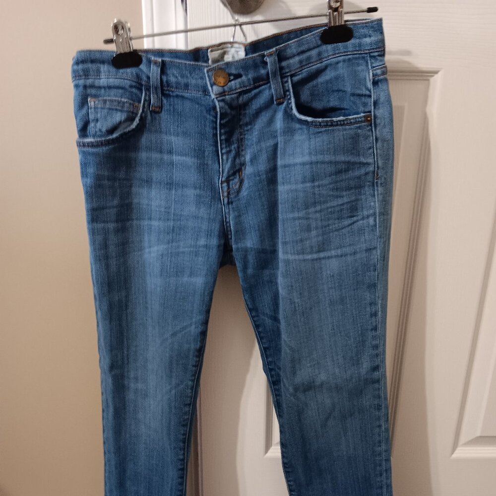 Authentic Designer Current/Elliott Jeans Light Denim The Fling Submarine Size 26